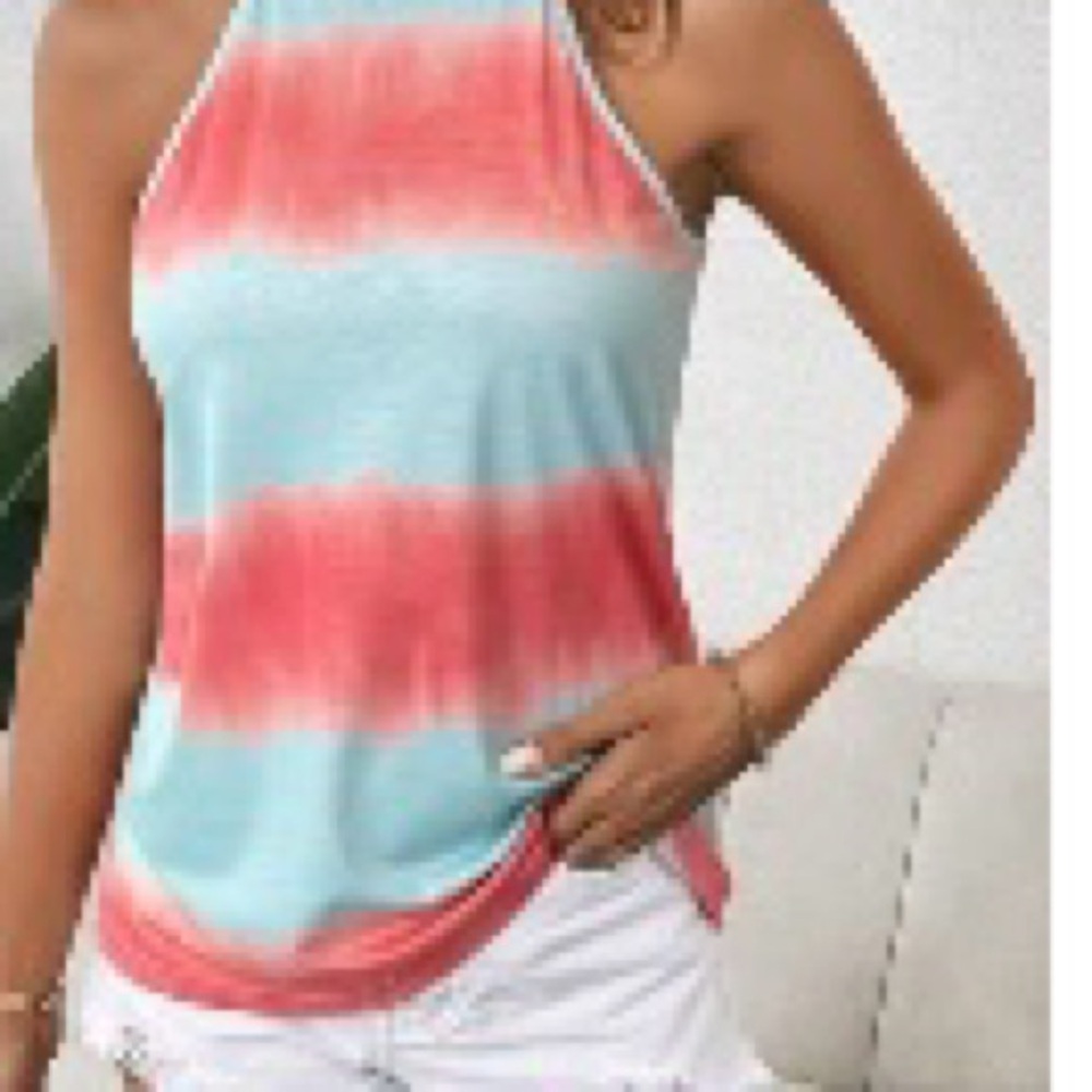 Women's Sleeveless Tie-Dye Top